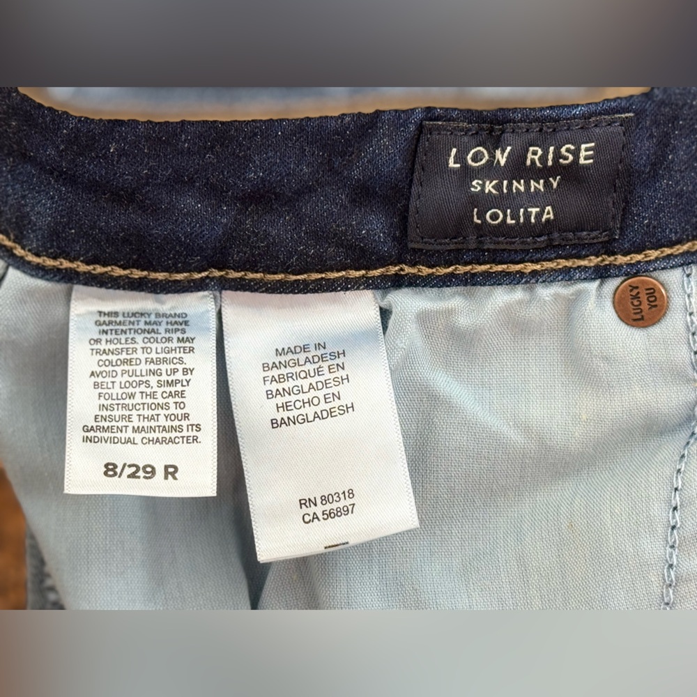 Lucky Brand Women Low Rise Skinny Lolita Stretch Denim Jeans, Size 8/29 Regular - Picture 13 of 15